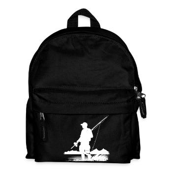 Dessin de pêche - Sac à dos Enfant - noir - Devant