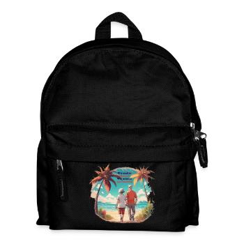 Wir sind in Rente - Kinder Rucksack - Schwarz - Vorne