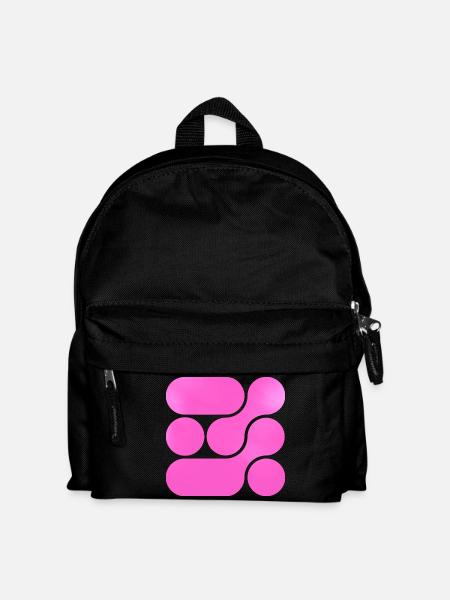 OCHOOO - Hard PInk - Kinder Rucksack - Schwarz