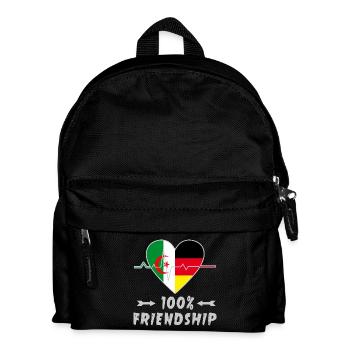 100 % amitié entre l'Algérie et l'Allemagne - Sac à dos Enfant - noir - Devant