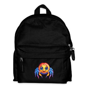 araignée coloré Kawaii personnage de dessin animé Clipart - Sac à dos Enfant - noir - Devant