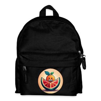 Fruchtig und bunt, Vielfalt in der Welt - Kinder Rucksack - Schwarz - Vorne