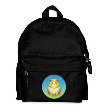 Cochon d’Inde mignon Kawaii dessin animé Clipart Animal de compagnie - Sac à dos Enfant - noir - Devant