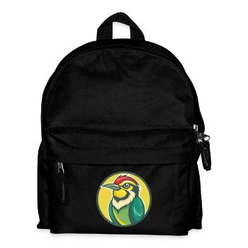 Bee Eater Cute Kawaii Cartoon Clipart Pet Animal - Kids' Backpack - black - Front