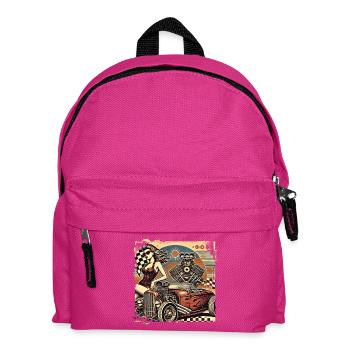 Tuning Hot Rod Design - Kinder Rucksack - Fuchsia - Vorne