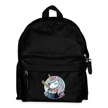 Sushi Licorne Mignon Maki Cadeau - Sac à dos Enfant - noir - Devant