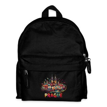Prag Hauptstadt Tschechien Geschenk - Kinder Rucksack - Schwarz - Vorne
