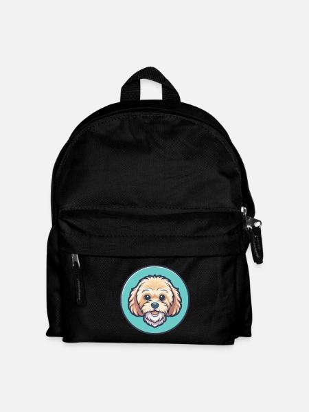 Maltipoo Hunderasse Bunte Karikatur Kawaii Clipart - Kinder Rucksack - Schwarz