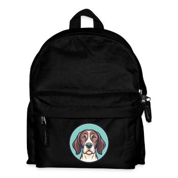 Portugiesischer Vorstehhund Rasse Karikatur Kawaii - Kinder Rucksack - Schwarz - Vorne