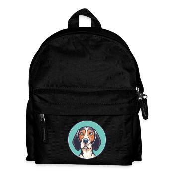 Polnischer Jagdhund Hunderasse Karikatur Kawaii Haustier - Kinder Rucksack - Schwarz - Vorne