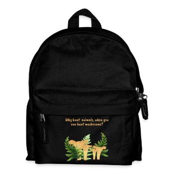 Mushroom hunting - Kids' Backpack - black - Front