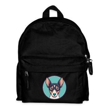Ratonero Bodeguero Andaluz Dog Breed Funny Cartoon - Kids' Backpack - black - Front