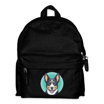 Heiliger Miguel Vieh Hund Rasse Lustige Karikatur Kawaii - Kinder Rucksack - Schwarz - Vorne