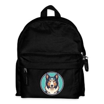 Stephens Stock Hund Rasse Cartoon Kawaii Clipart - Kinder Rucksack - Schwarz - Vorne