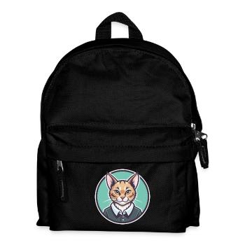 Brume australienne Chat Race Dessin animé Kawaii Animal - Sac à dos Enfant - noir - Devant