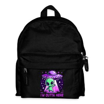 Alien I'm Outta Here Aliens - Kids' Backpack - black - Front