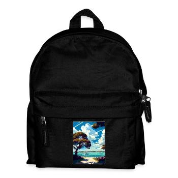 Chichester Harbour Anob Travel Poster Souvenir WPA - Kids' Backpack - black - Front