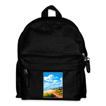 Suffolk Coast Heaths Travel Poster Souvenir WPA - Kids' Backpack - black - Front