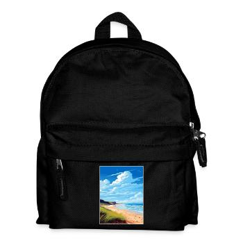 Péninsule de Gower Aonb Affiche de voyage Souvenir WPA - Sac à dos Enfant - noir - Devant