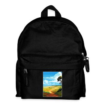 Suffolk Coast Heaths Travel Poster Souvenir WPA - Kids' Backpack - black - Front