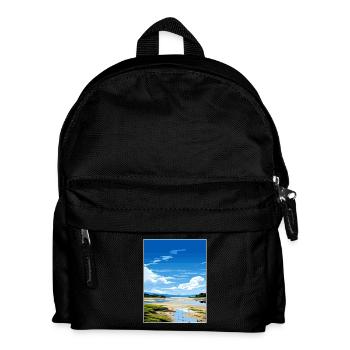 Arnside et Silverdale Aonb Voyage Poster Souvenir - Sac à dos Enfant - noir - Devant