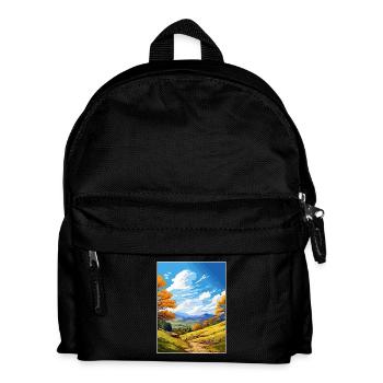 Clwydian Range und Dee Valley Aonb Reiseposter - Kinder Rucksack - Schwarz - Vorne