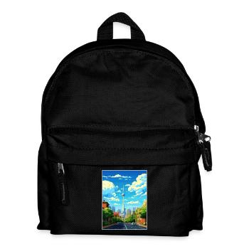 Johannesburg Afrique du Sud Affiche de voyage souvenir - Sac à dos Enfant - noir - Devant