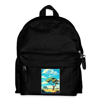 Krüger Nationalpark Südafrika Reiseposter - Kinder Rucksack - Schwarz - Vorne