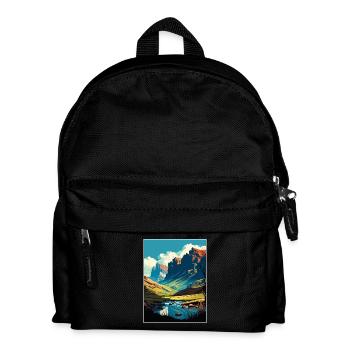 Drakensberge Südafrika Reiseposter Souvenir - Kinder Rucksack - Schwarz - Vorne