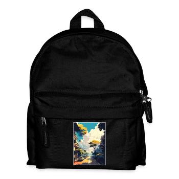 Hanoi Vietnam Reise Poster Souvenir Malerei WPA - Kinder Rucksack - Schwarz - Vorne