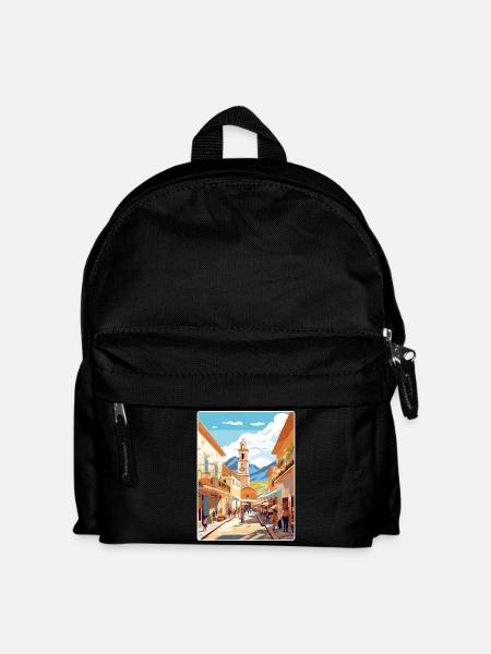 Salta Argentina Travel Poster Souvenir Paint WPA - Kids' Backpack - black