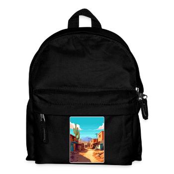 Jujuy Argentinien Reise Poster Souvenir Farbe WPA - Kinder Rucksack - Schwarz - Vorne