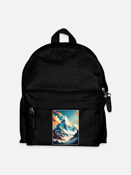 Mount Everest China Vintage Reise Poster Souvenir - Kinder Rucksack - Schwarz
