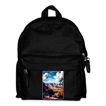Grand Canyon Nationalpark Arizona Reiseposter - Kinder Rucksack - Schwarz - Vorne