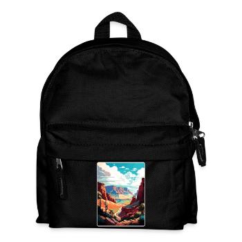 Grand Canyon Nationalpark Arizona Reiseposter - Kinder Rucksack - Schwarz - Vorne