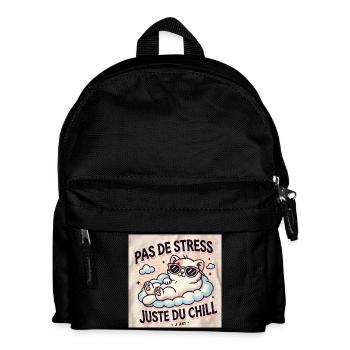 Chat chill - Sac à dos Enfant - noir - Devant
