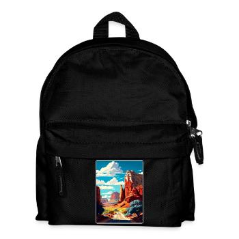 Capitol Reef Nationalpark Reiseposter Souvenir - Kinder Rucksack - Schwarz - Vorne