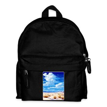 White Sands Nationalpark Reiseplakat Souvenir - Kinder Rucksack - Schwarz - Vorne