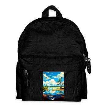 Everglades Nationalpark Reiseposter Souvenir - Kinder Rucksack - Schwarz - Vorne