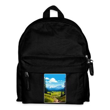 Parc national d’Olympi Affiche de voyage Souvenir WPA - Sac à dos Enfant - noir - Devant