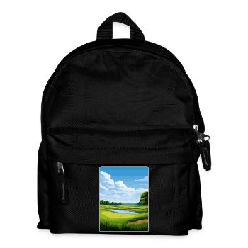 Hazeltine National Golf Club Reiseposterkarte - Kinder Rucksack - Schwarz - Vorne