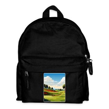 Southern Hills Country Club Golf Course Travel WPA - Kids' Backpack - black - Front