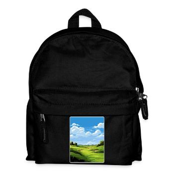 Bethpage Black Golfplatz Reiseposter Souvenir - Kinder Rucksack - Schwarz - Vorne