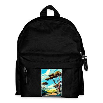 Torrey Pines Golfplatz Reiseposter Souvenir - Kinder Rucksack - Schwarz - Vorne