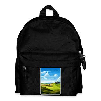 Bandon Dunes Golf Resort Reiseposter Souvenir - Kinder Rucksack - Schwarz - Vorne