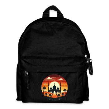 Marrakesh Mosque sunset - Kids' Backpack - black - Front