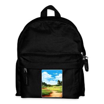 Quali Hollow Golf Club Travel Poster Souvenir WPA - Kids' Backpack - black - Front
