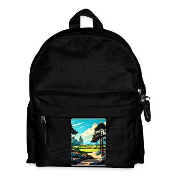 Poppy Hills Golfplatz Reiseposter Souvenir WPA - Kinder Rucksack - Schwarz - Vorne