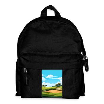 Tpc Sawgrass Golfplatz Reiseposter Souvenir - Kinder Rucksack - Schwarz - Vorne