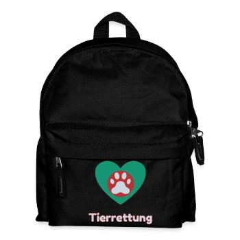 Sauvetage d’animaux - Sac à dos Enfant - noir - Devant
